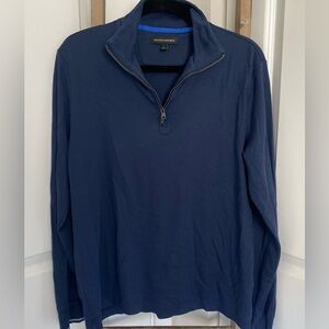 Men’s - Banana Republic Supima Cotton Half Zip Sweater Hoodie - Size Large